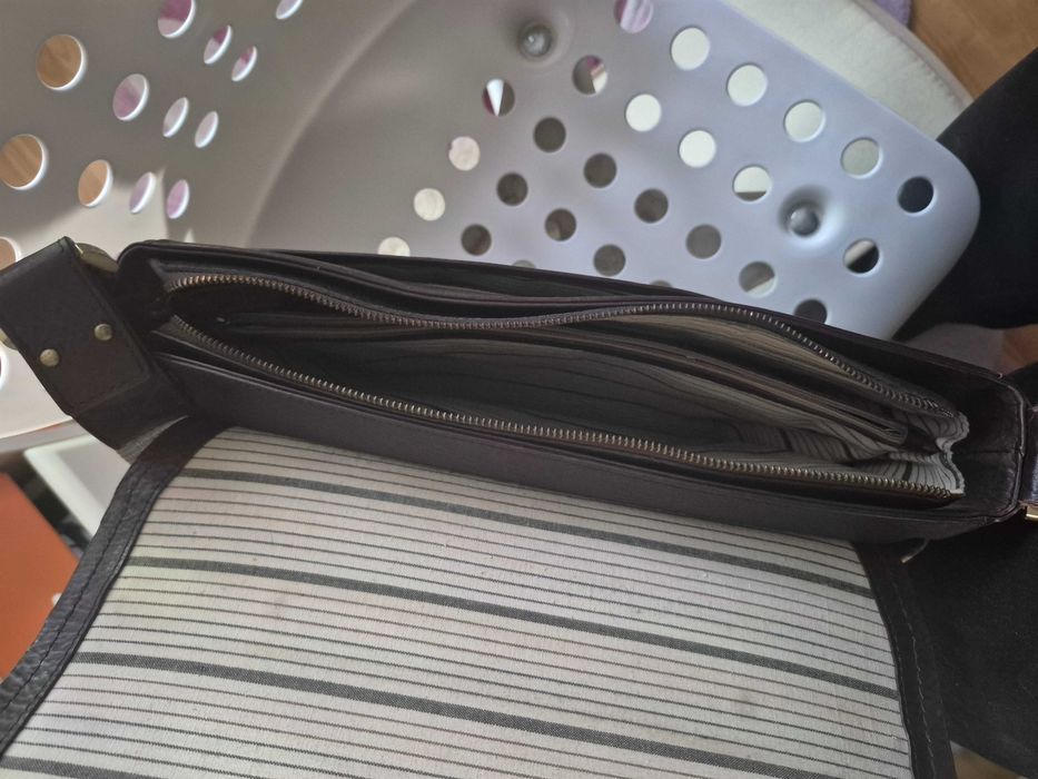 Шкіряна сумка для ноутбука