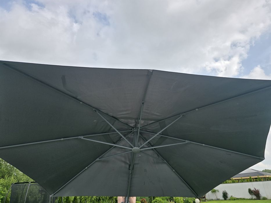 Duży parasol 4x3m antracyt