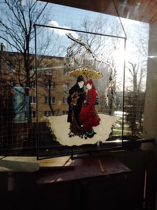 witraże ręcznie malowane