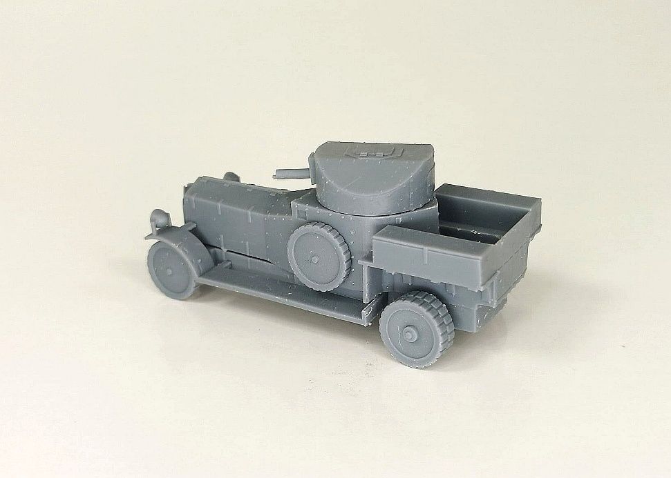 Bolt Action Rolls Royce Brytyjski wóz opancerzony druk 3D żywica UV.