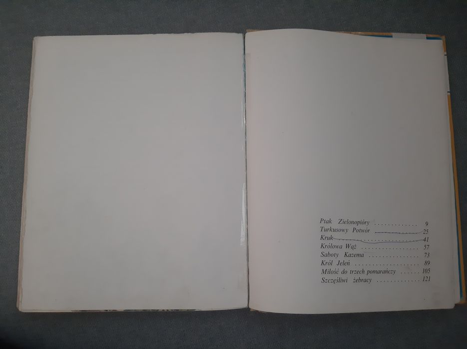 Baśnie Carlo Gozzi baśnie włoskie Rossanna Guarnieri Severino Baraldi