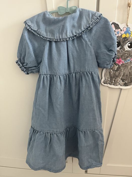 Sukienka Zara 4-5 lat jeansowa guziki