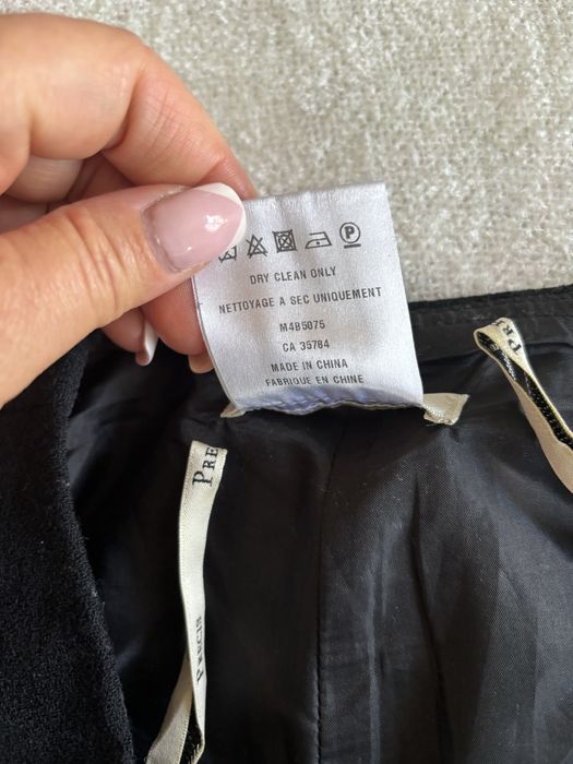 Czarne proste spodnie precis