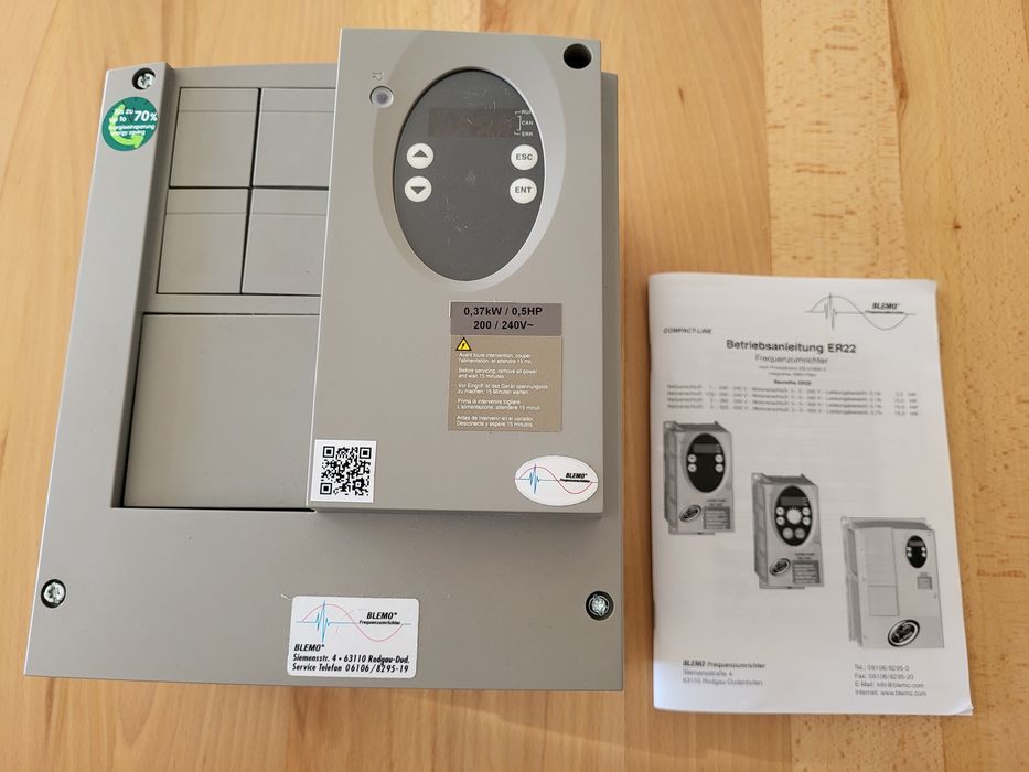 Blemo Er22-0.37G-V1, falownik 0.37kW, 3.3A