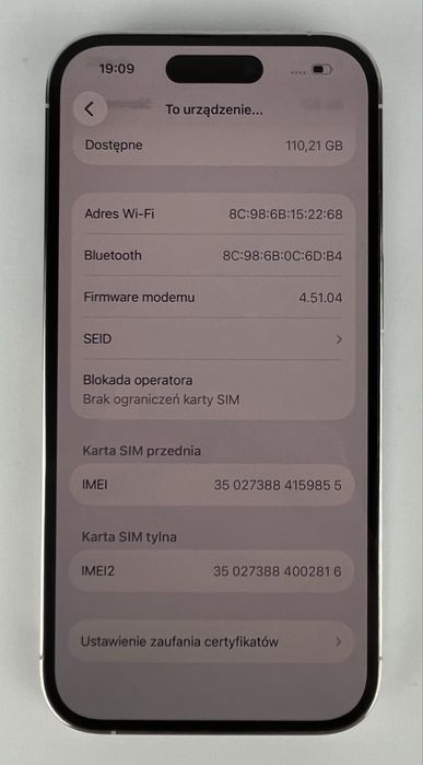  iPhone 14 Pro - 128GB - 100% oryginalny **JAK NOWY!!**