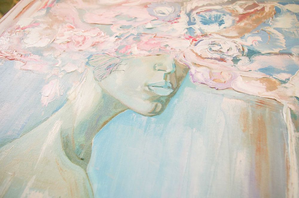 Картина Vanilla в пастельних тонах