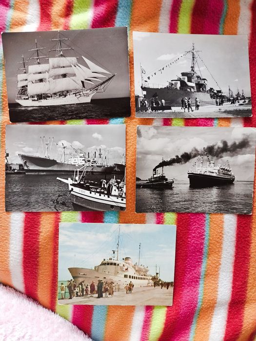 SPRZEDAM stare pocztówki ze statkami