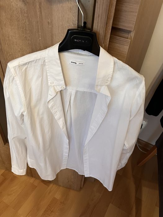 Koszula biała chłopięca 164