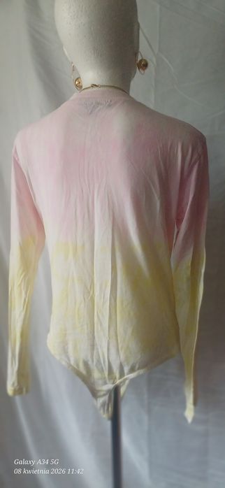 Body damskie L Missguided bawełniane tie dye długi rękaw