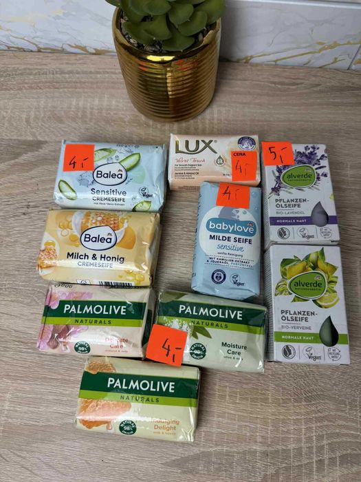Mydła w kostce Balea, Palmolive,Babylove, Alverde,Lux (różne warianty)