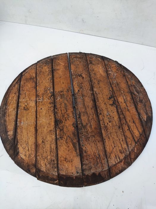 Dekiel od beczki Bardzo Stary z Pięknymi Stemplami Wystrój Pabu