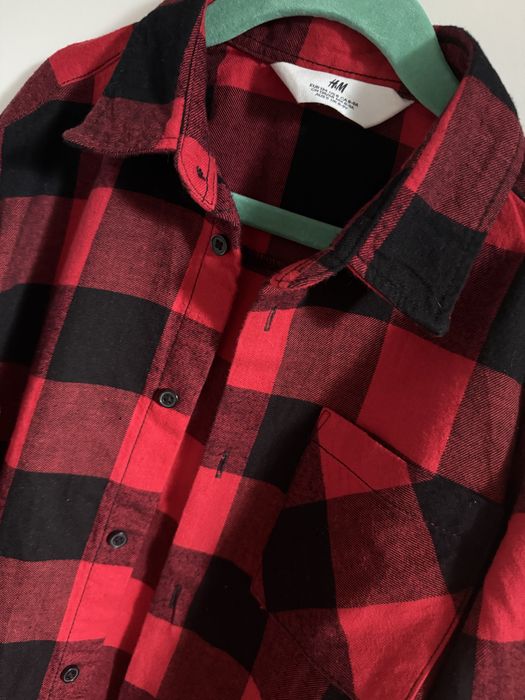 Koszula flanelowa H&M 134 cm 100% bawełna jak nowa