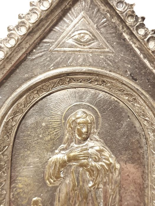 Imagem Arte Nova - Nossa Senhora da Conceição - com símbolo maçónico