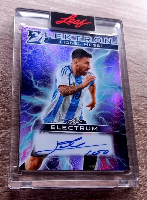 Lionel Messi Autógrafo Leaf 1/1 Selado.