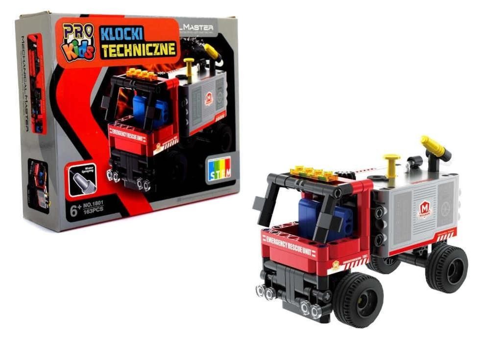Klocki techniczne Wóz strażacki pudełko,153x191 mm