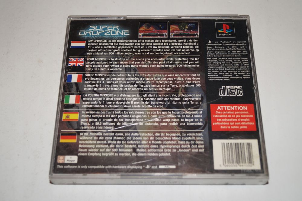 Super Dropzone Intergalactic Rescue Mission (Psx)