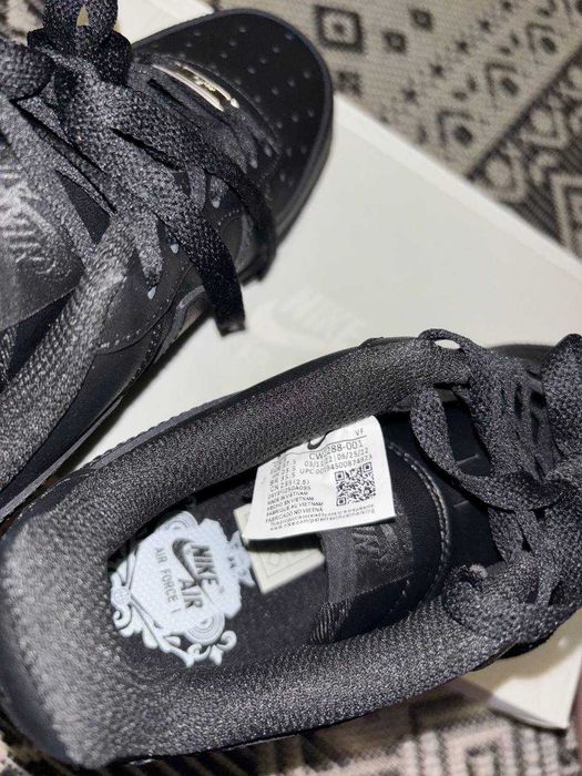 Nike AIR Force 1 BLACK 36-39, НОВІ