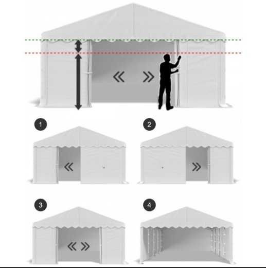 АКЦИЯ усиленн палатка ангар павильон 3х4 3х6 4х8 5х6 6х12 гараж 240г/м