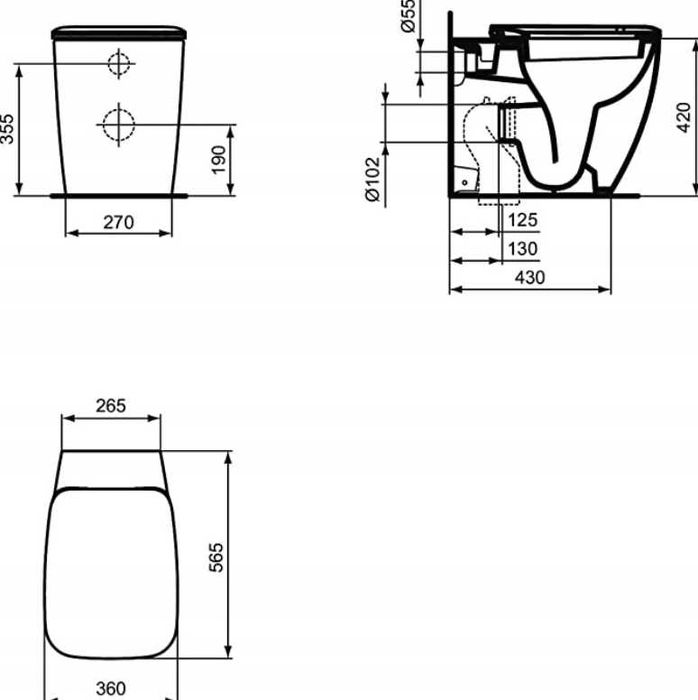 Ideal Standard T661101 deska sedesowa wolnoop.