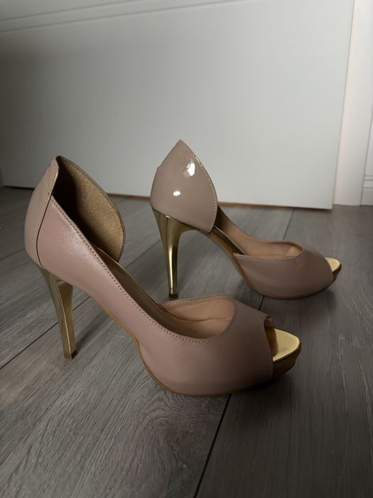 Szpilki różowo-złote R.Polański roz. 37