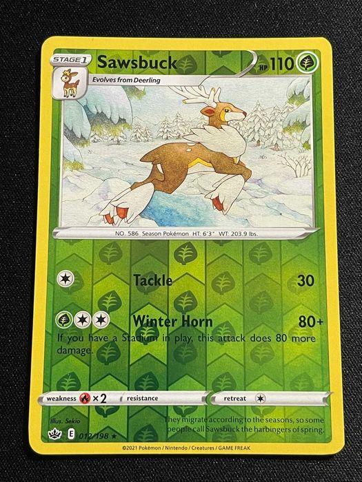 Carta Pokémon Sawsbuck 12/198 Chilling Reign
