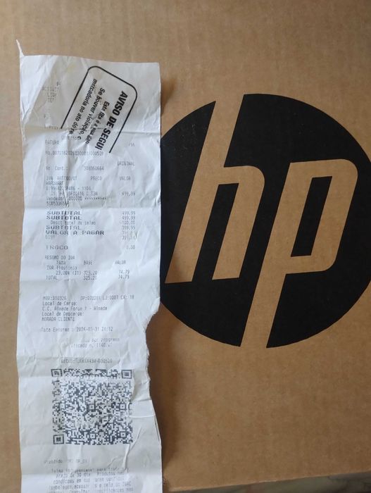 Laptop HP novo, caixa sem abrir