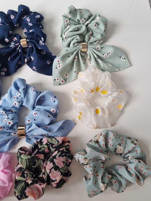 Zestaw gumek scrunchie