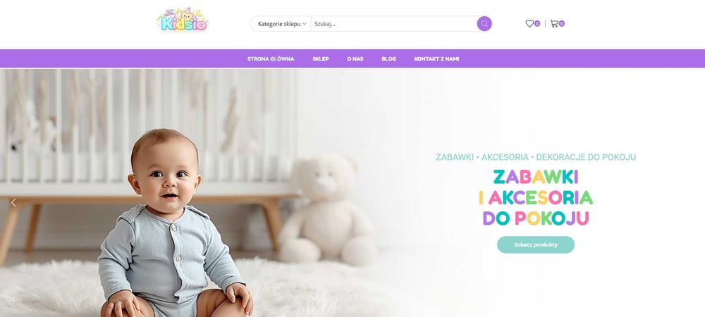 Zabawki i akcesoria dla dzieci - sprzedam BIZNES sklep KIDSIO.PL