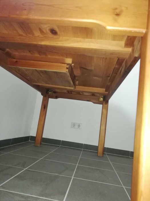 Stół drewno naturalne z szufladą