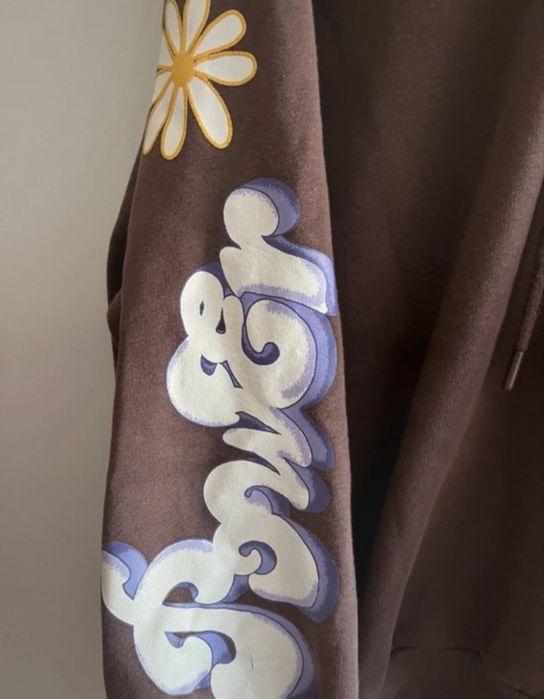 Bluza / kwiaty / brazowa