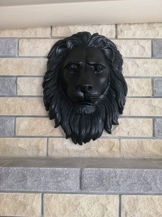 Декор, интерьер, лев, голова льва