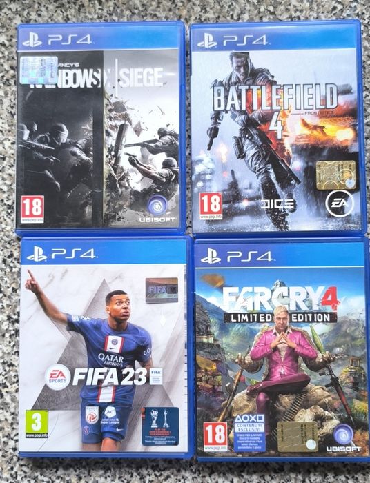 Conjunto de 4 jogos PlayStation 4
