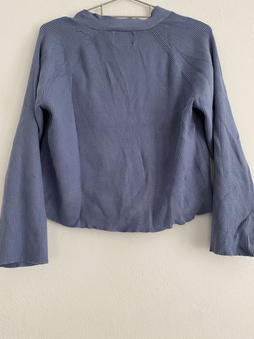 Zara kardigan sweter niebieski S / 164 cm. stan bdb