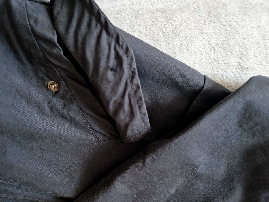 Cross Jeans S - Płaszcz damski/granatowy przeciwdeszczowy