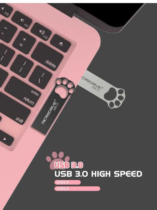 Флешка MicroDrive USB 3.0 64Gb Silver / Black вид 2
