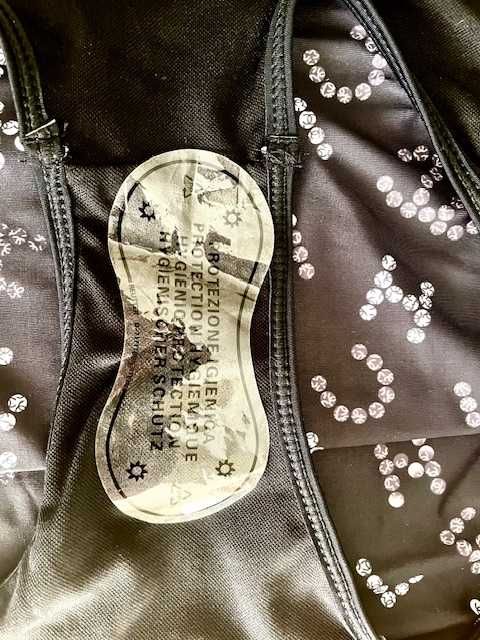 Fato de banho preto e branco Tam. M