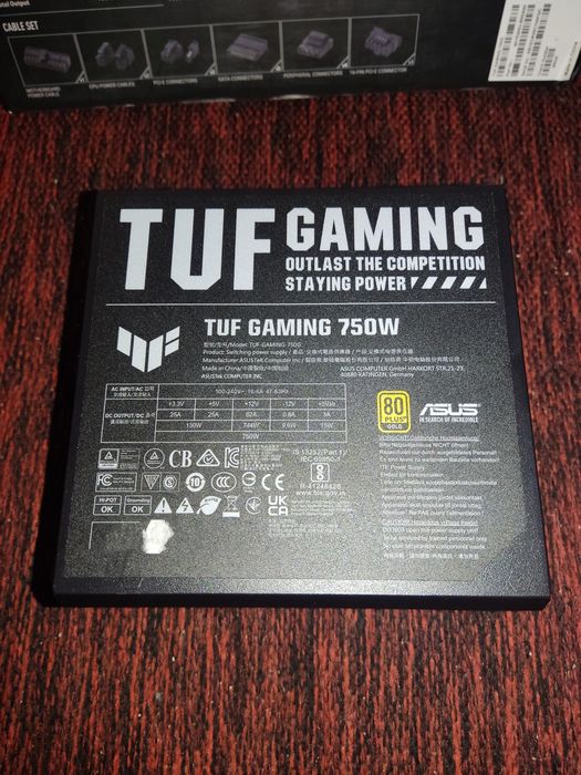 Блок живлення asus tuf gaming 750w 80+ gold
