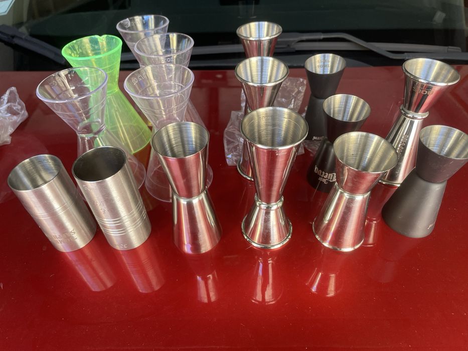 Jiggers, medidores ou doseadores de Bar
