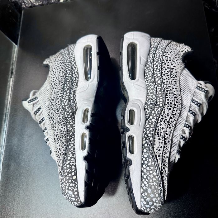 Кроссовки Nike TN Air Max 95 Premium Safari White Black