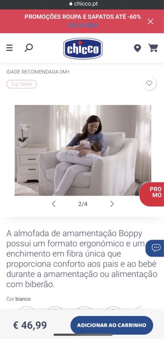 Almofada de Amamentação Chicco Boppy