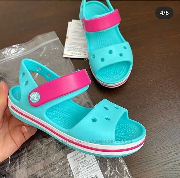 Детские босоножки Crocs Crocband, C6-C12, 100% оригинал