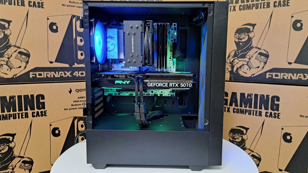 Nowy Komputer Gamingowy Ryzen 7 7800x3D 32GB DDR5 2TB SSD NVME Nvidia RTX 5070 WiFi Win11 Faktura Gwarancja