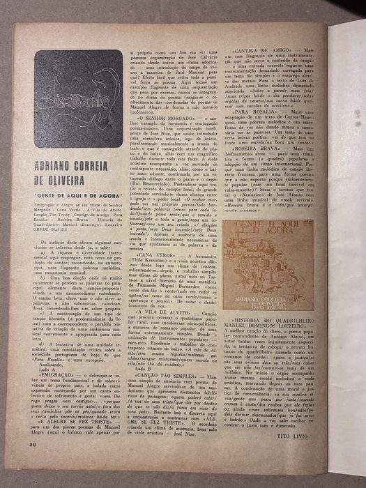 Adriano Correia de Oliveira Entrevista 1972