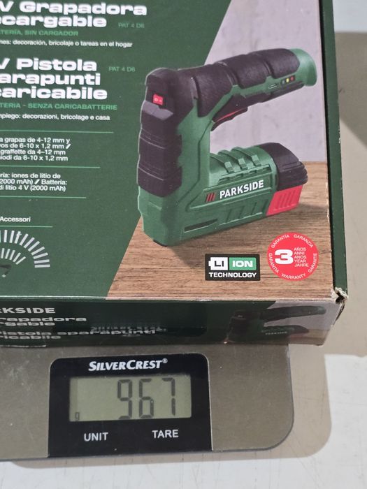 Agrafador 4v parkside