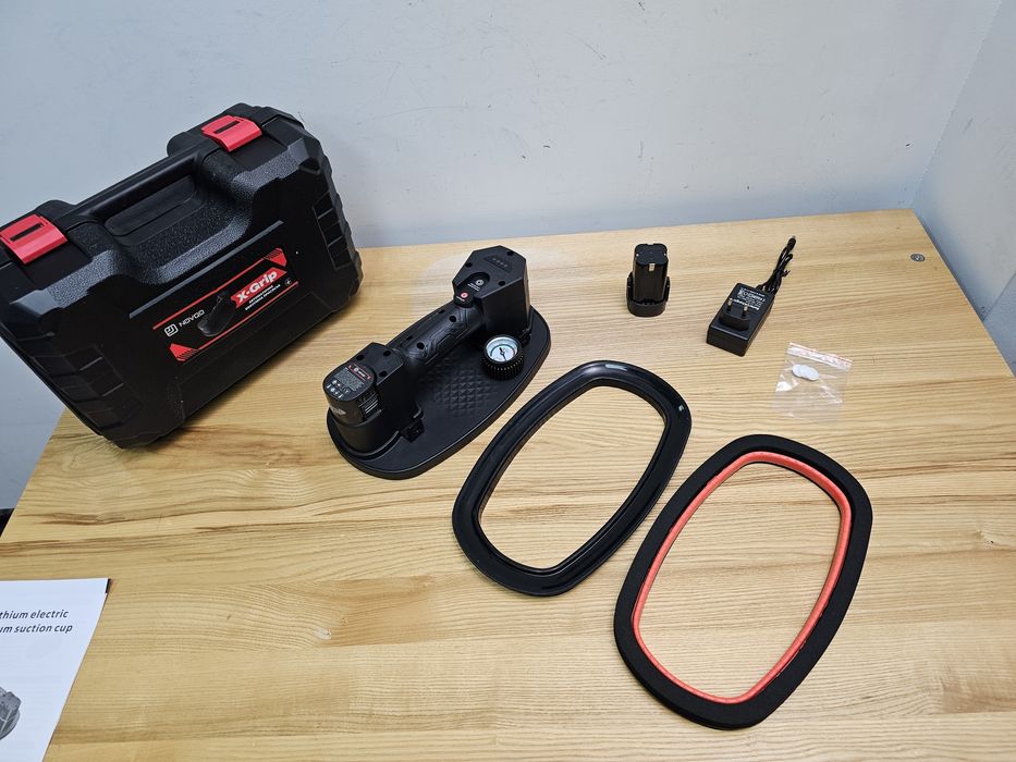 На 170кг Мощная Присоска NOVQO X-GRIP - Grabo +2Акб 16.V+ Резинки