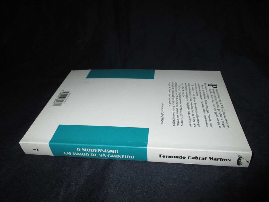 Livro O Modernismo em Mário de Sá-Carneiro Fernando Cabral Martins