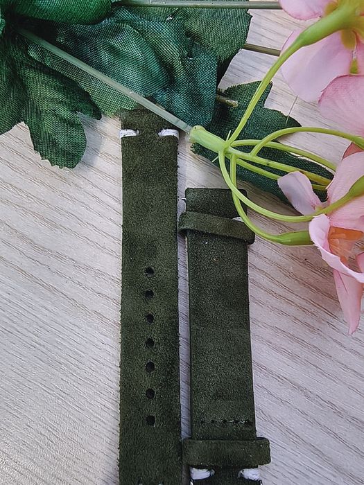 Zamszowy pasek do zegarka 18mm