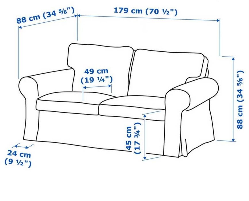 Sofá Ikea 2 lugares - modelo Ekotorp - Urgente