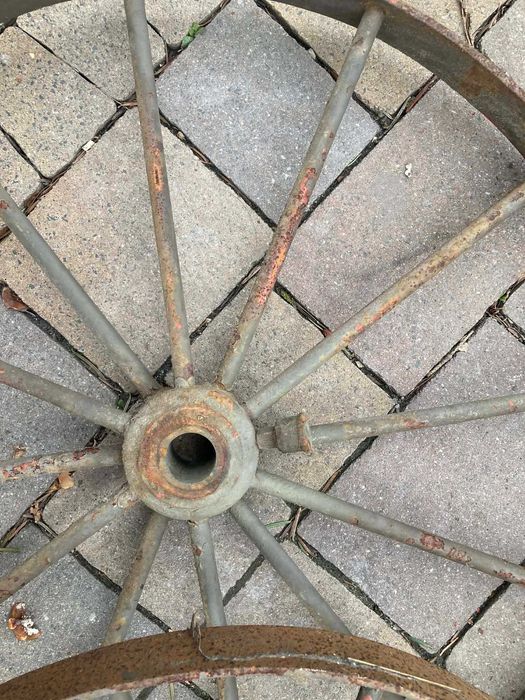 koła metalowe 60 cm antyk prl