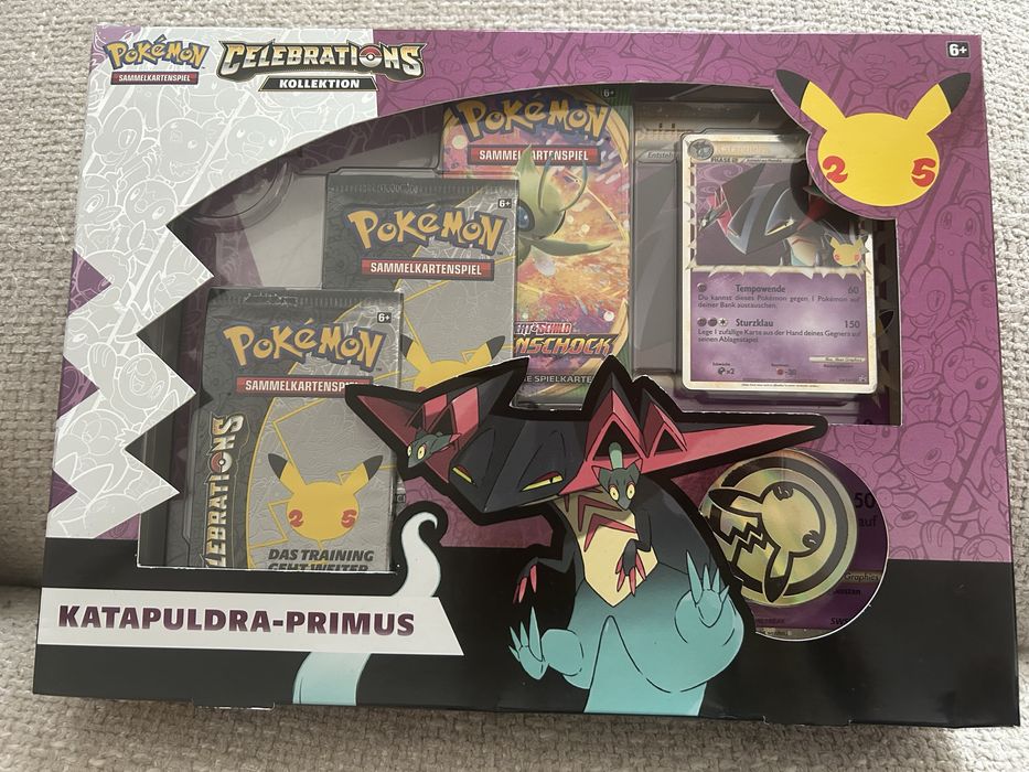 Pokemon Celebrations Katapuldra-primus po Niemiecku NOWE